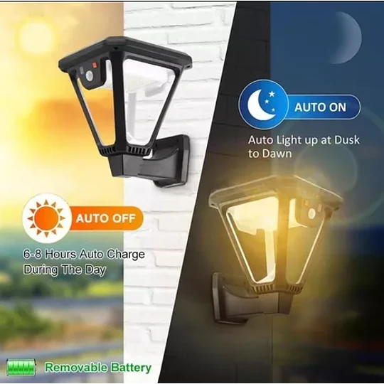 Foco Led Solar Lamparas Luz Solar Jardin Exterior