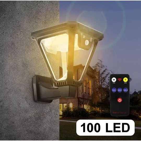 Foco Led Solar Lamparas Luz Solar Jardin Exterior