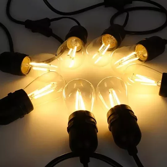 Bombilla De Cristal G45 E27 Luz Led