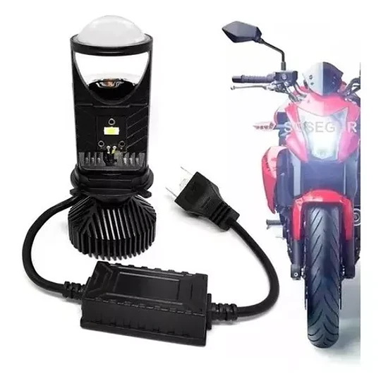 Ampolletas Lupa Led Premium H4 Motos Autos