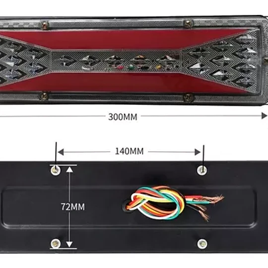 2 Luces Led Traseras De 12v Luz Trasera De Remolque Y Camión