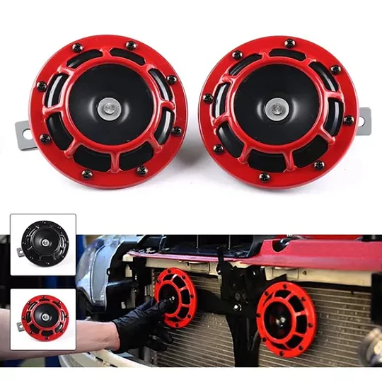  Kit De Bocina De Aire Eléctrica Compacta De Tono Intenso