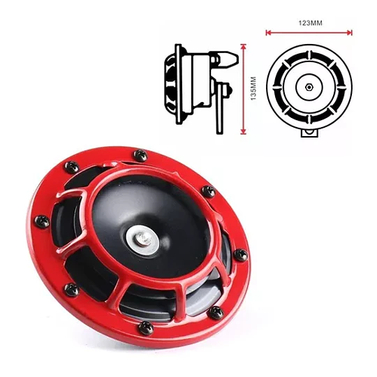  Kit De Bocina De Aire Eléctrica Compacta De Tono Intenso