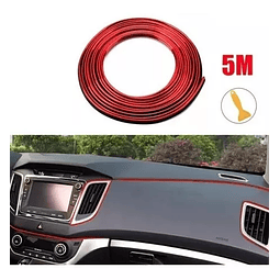 Moldura Cinta Tira 5 Metros + Espatula Auto Interior Tuning