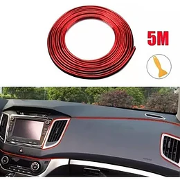 Moldura Cinta Tira 5 Metros + Espatula Auto Interior Tuning