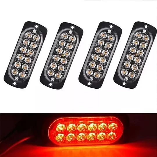Luz De Advertencia De Luz Lateral 12 Led Camión De Coche