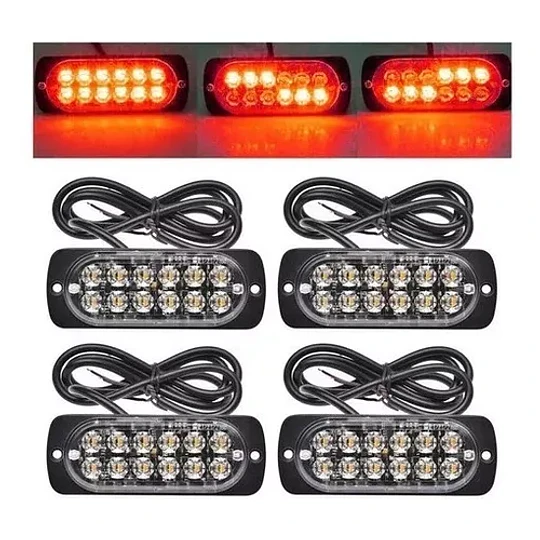 Luz De Advertencia De Luz Lateral 12 Led Camión De Coche