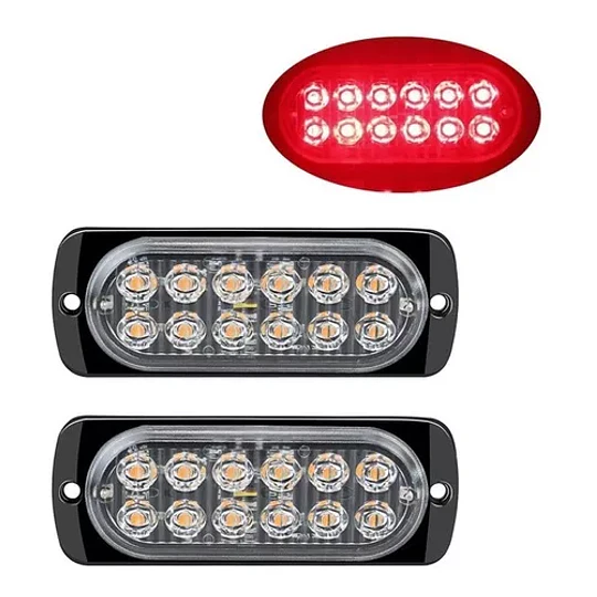 Luz De Advertencia De Luz Lateral 12 Led Camión De Coche