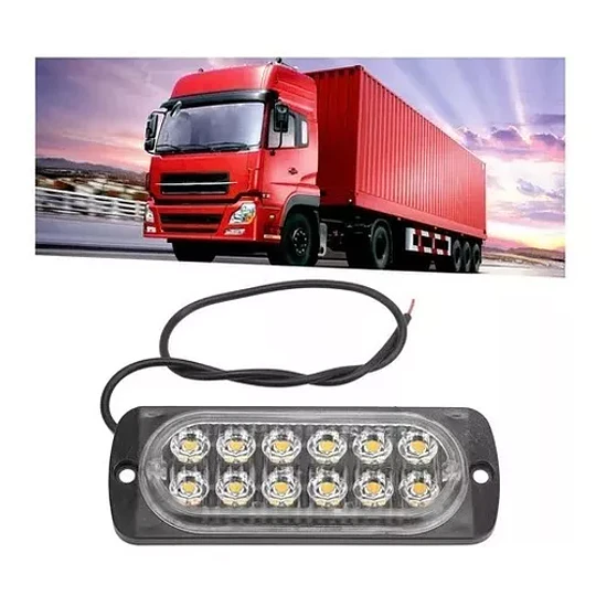 Luz De Posición Lateral 12v 12led Señal De Iluminación