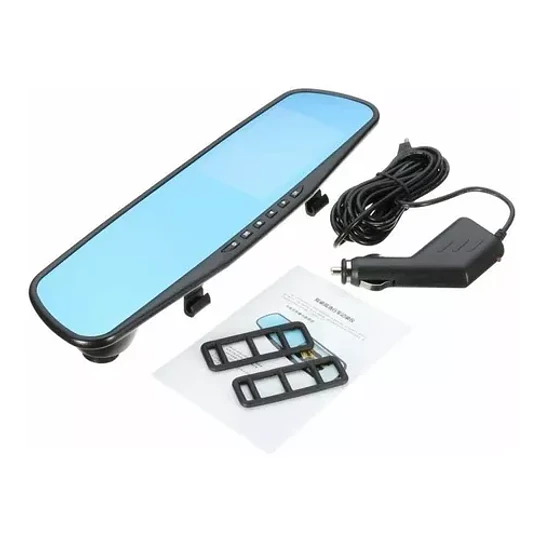 Espejo Retrovisor Cámara De Retroceso + Cámara Frontal Auto