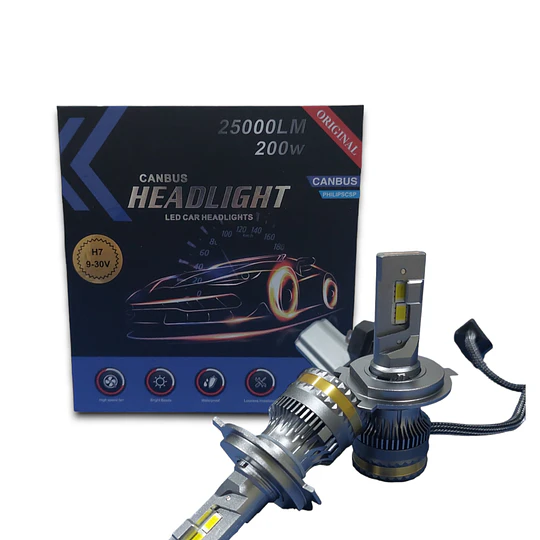 Kit Ampolletas Led A8 H7 Con Canbus