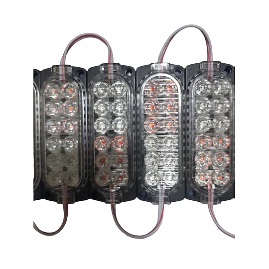 Módulo De Luz Rojo Y Azul 12v 35 Cm