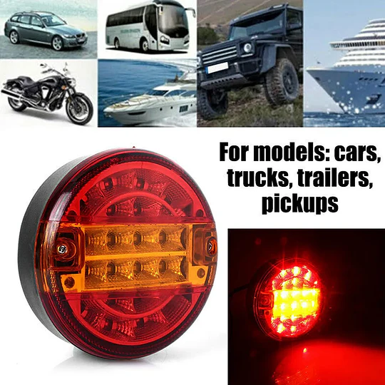 Luces Traseras Redondas De 4 Pulgadas 20led