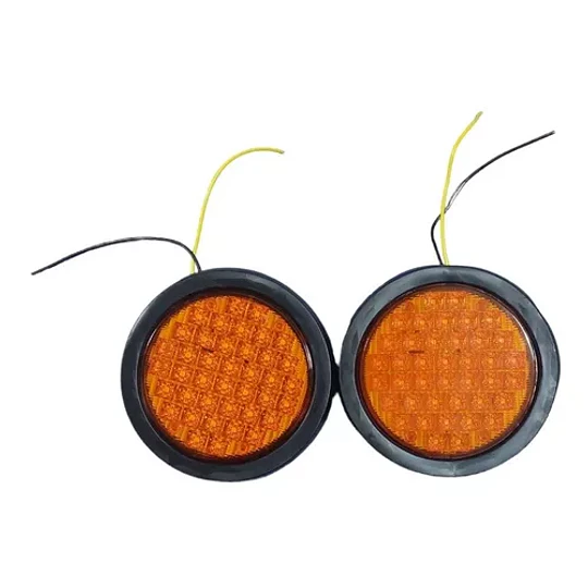 Pack X2 Foco Led Redondo 4 Pulgadas 24 Volt. Camion/remolque
