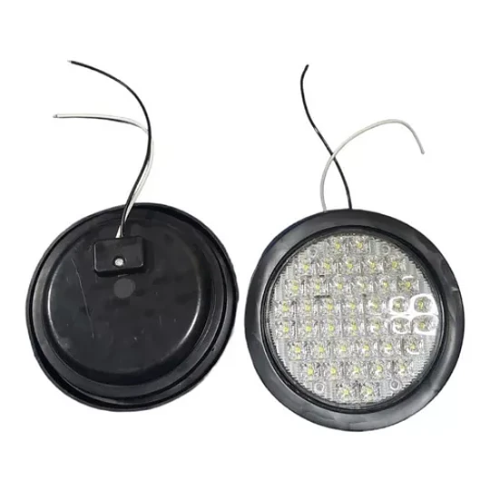 Pack X2 Foco Led Redondo 4 Pulgadas 24 Volt. Camion/remolque