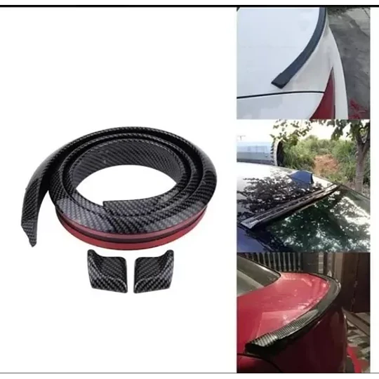 Goma Trasera De Fibra De Carbono Para Autos Camionetas Y Suv