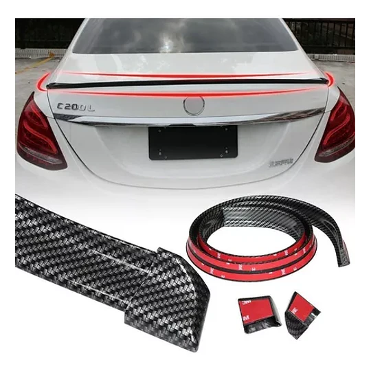 Goma Trasera De Fibra De Carbono Para Autos Camionetas Y Suv