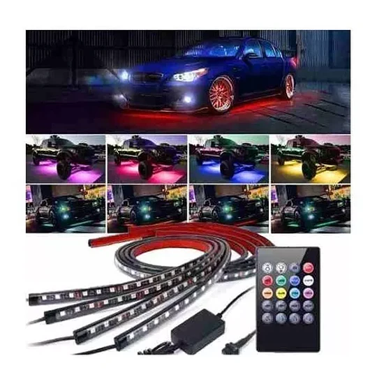 Luces Led Para Auto Tira Led Con Control Y Bluethooth