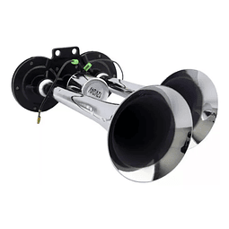 Bocinas De Aire Doble Eléctrica 12v 24v Cromada Trompeta