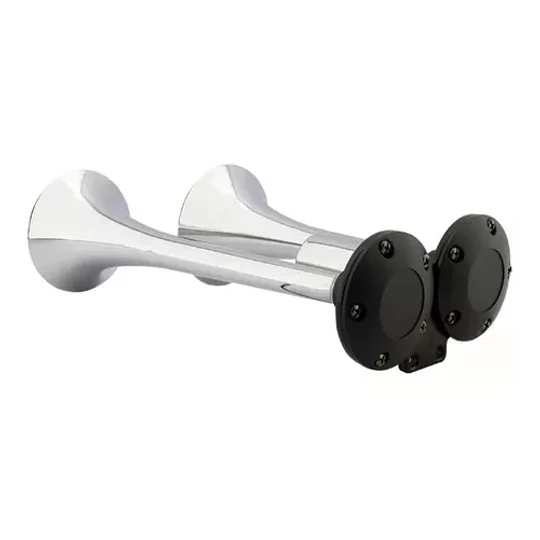 Bocinas De Aire Doble Eléctrica 12v 24v Cromada Trompeta