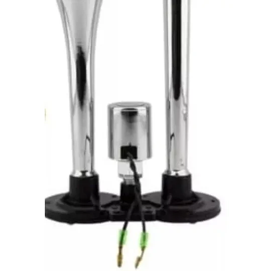Bocinas De Aire Doble Eléctrica 12v 24v Cromada Trompeta