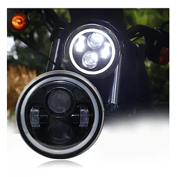 Focos Neblineros Led Delanteros Redondo Ojo Angel Para Moto