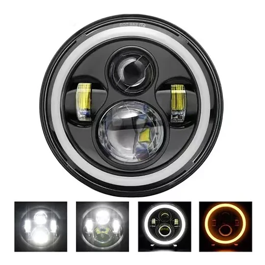 Focos Neblineros Led Delanteros Redondo Ojo Angel Para Moto