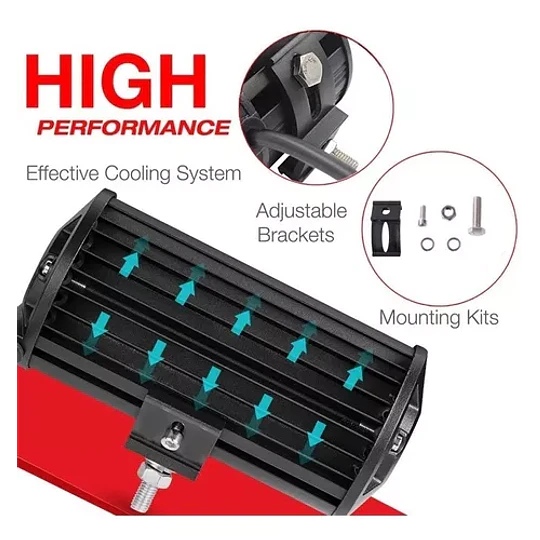 Barra Focos Neblineros Led 120w / Auto Moto Camiones Q170