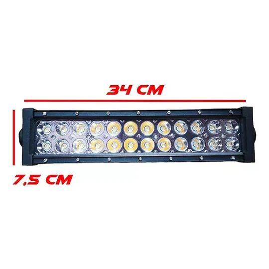 Barra Led 72w 34cmt Blanco Frio Neblinero