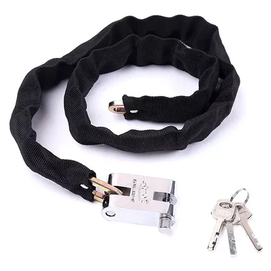 Candado Cadena Para Motos Bicicleta 113cm Cadenas Seguridad