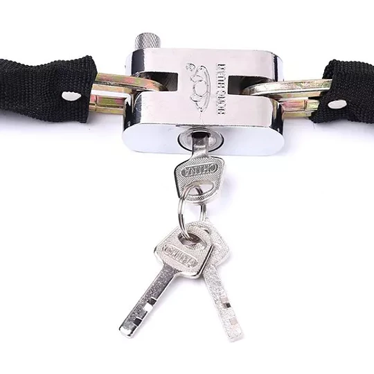 Candado Cadena Para Motos Bicicleta 113cm Cadenas Seguridad