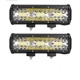 Barra Led 4x4 Neblinero Luz Foco Impermeable Coche Tractor