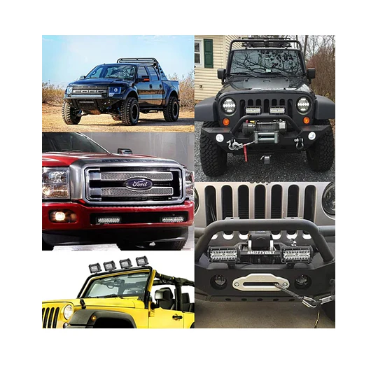 Barra Led 4x4 Neblinero Luz Foco Impermeable Coche Tractor