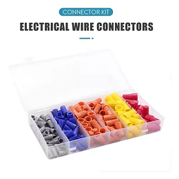 158pcs 6 Colores Conector De Cable Eléctrico Giratorio Torni