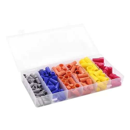 158pcs 6 Colores Conector De Cable Eléctrico Giratorio Torni