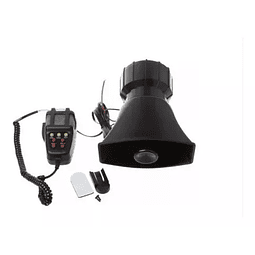 Sirena Bocina Policia Carabinero Megafono 7 Tonos Auto Moto