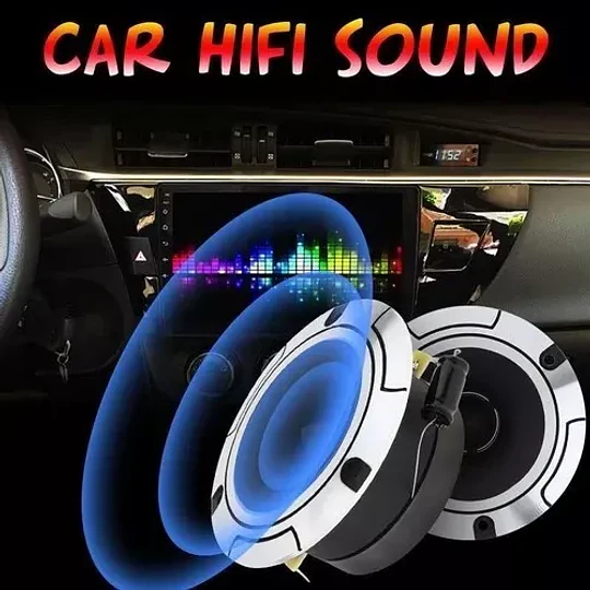 Kit Par Tweeter Optimizador Sonido 150wmax 10cm Aluminio