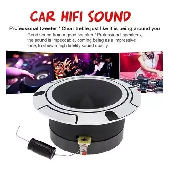 Kit Par Tweeter Optimizador Sonido 150wmax 10cm Aluminio