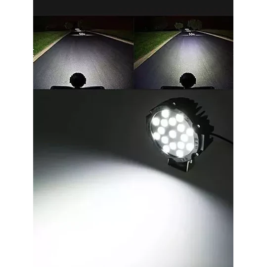 Foco Led Neblinero 17 Led 51w Offroad