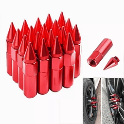 Juego De Aluminio 20 Piezas 87 Mm Tuercas De Rueda M12x1.5