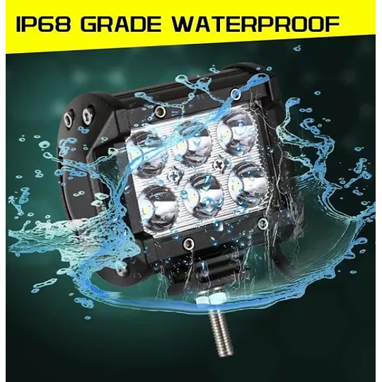 Neblinero 6 Led Auto Camioneta Jeep 18w 4 Pulgada 1800lm