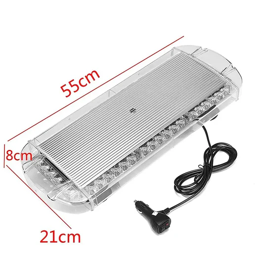 Baliza Led Barra Auto Ambar Emergencia 12v/24v
