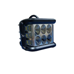 Foco Led Bivolt 36w 4x4 Estrobo Y Fijo Blanco
