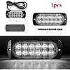 Barra Luz 12 Led Estrobo Autos 36 Watt Blanca 12v 24v