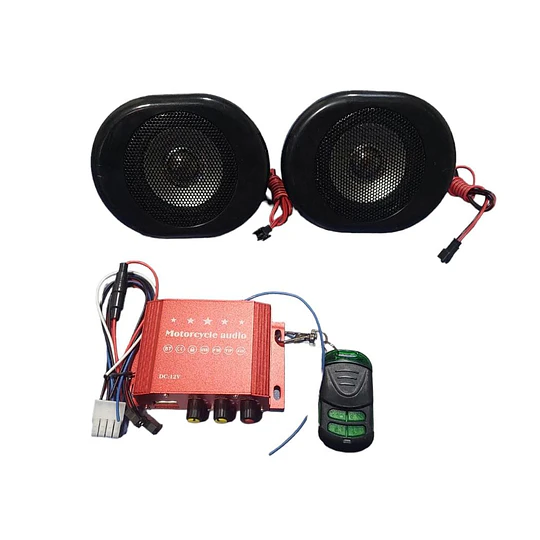Altavoz Bluetooth Para Motocicleta Subwoofer Antirrobo