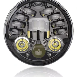 Faro De La Motocicleta Redondo Led Lámpara De Conducción