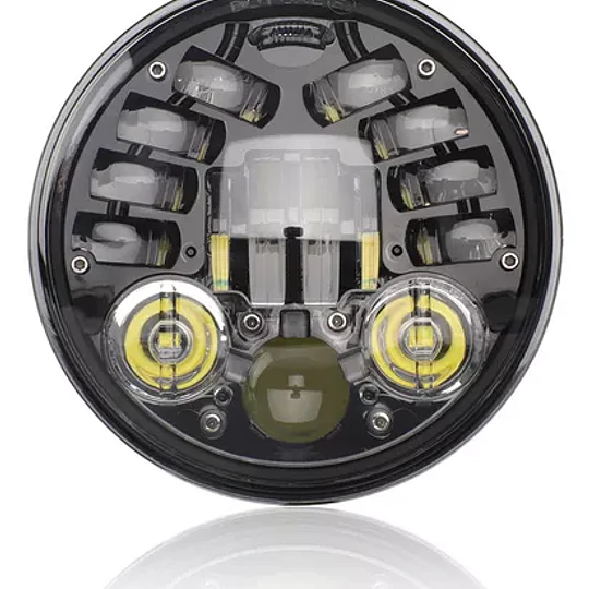 Faro De La Motocicleta Redondo Led Lámpara De Conducción