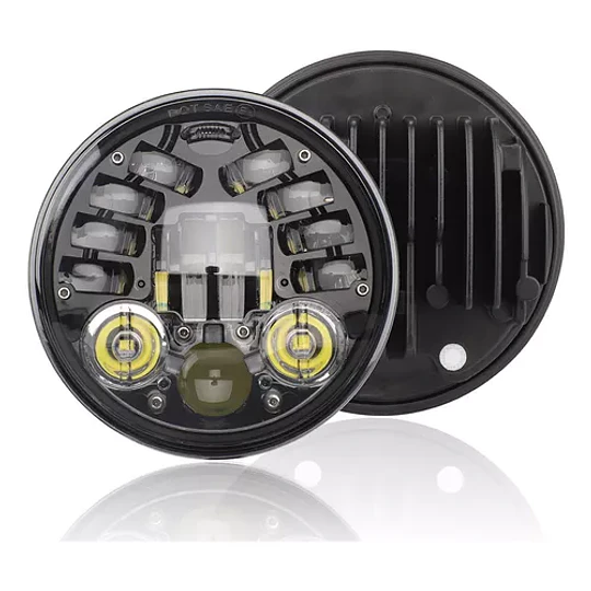 Faro De La Motocicleta Redondo Led Lámpara De Conducción