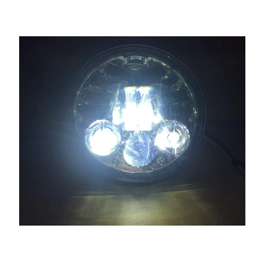 Faro De La Motocicleta Redondo Led Lámpara De Conducción