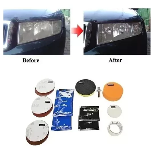 Kit Pulidor De Focos Aut Restauracion Focos Auto Pulidor